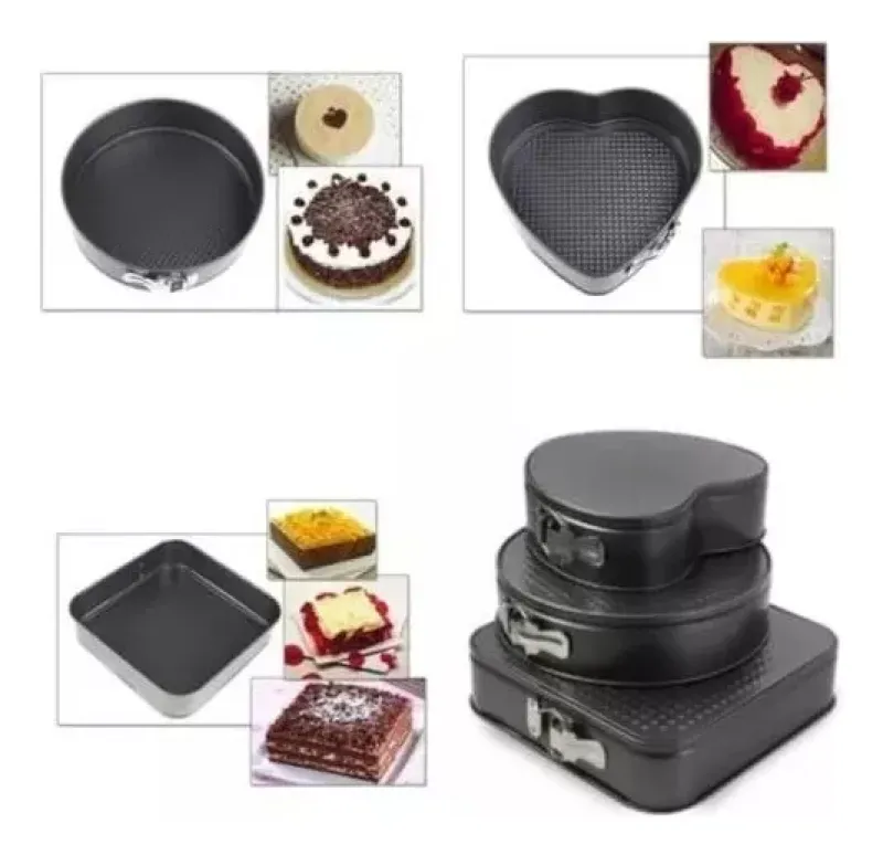 Comprar Juego De 3 Moldes Desmontables Tipo A en Electroshopy - Ángulo 2